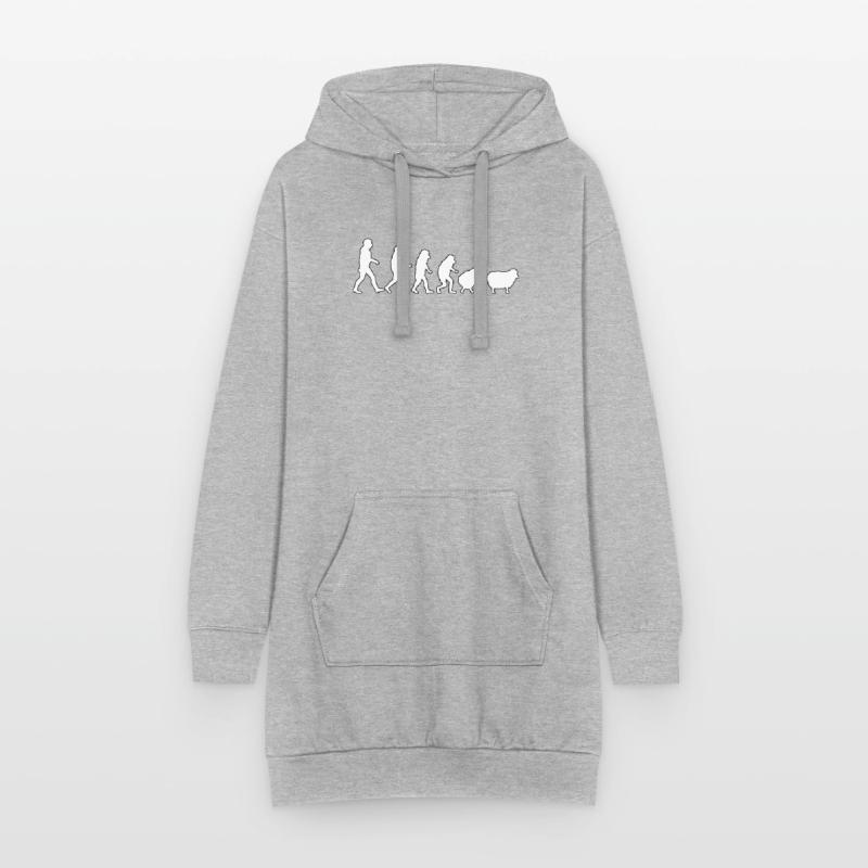 Evolution to Sheep: Herd Mindset Hoodie Dress