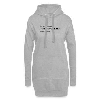 Loyauté - Sweat-shirt à capuche long Femme - gris chiné - Devant