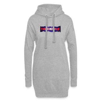 Hardstyle Neon Burst Logo - Sweat-shirt à capuche long Femme - gris chiné - Devant
