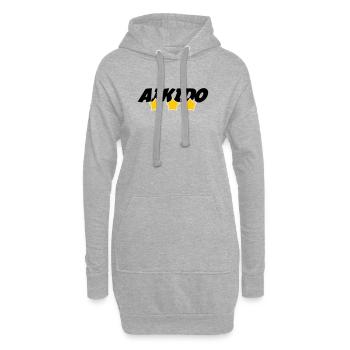 Aikido – Kampfsport – Aikido - Hoodie-Kleid - Grau meliert - Vorne