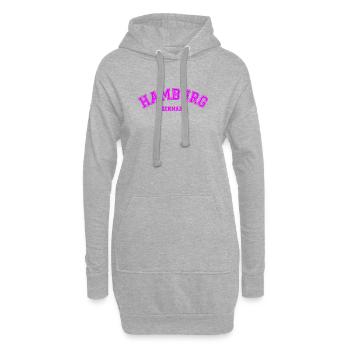 Hamburg Germany Vintage College Style - Hoodie-Kleid - Grau meliert - Vorne