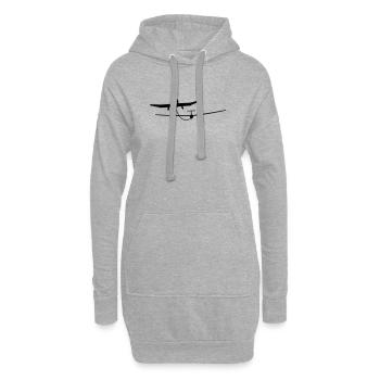 Schleppzug - Hoodie-Kleid - Grau meliert - Vorne