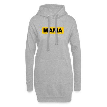 Mama - Hoodie-Kleid - Grau meliert - Vorne