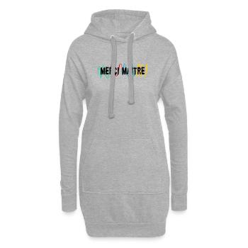 MEISTER. MEISTER. VIELEN DANK. DANKE, MEISTER. MEISTER - Hoodie-Kleid - Grau meliert - Vorne