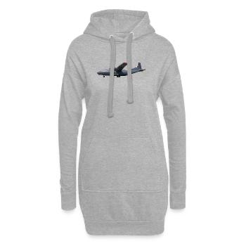 An-12 - Hoodie-Kleid - Grau meliert - Vorne