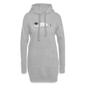 Cute Sleeping Sheep Abschluss Cap Lazy College Gr - Hoodie-Kleid - Grau meliert - Vorne