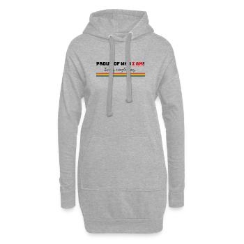 Fière de qui je suis | LGBTQIA+ - Sweat-shirt à capuche long Femme - gris chiné - Devant