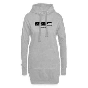 Laden - Hoodie-Kleid - Grau meliert - Vorne