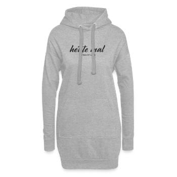 Heute mal nur Fuck-Off-Laune – Statement - Hoodie-Kleid - Grau meliert - Vorne