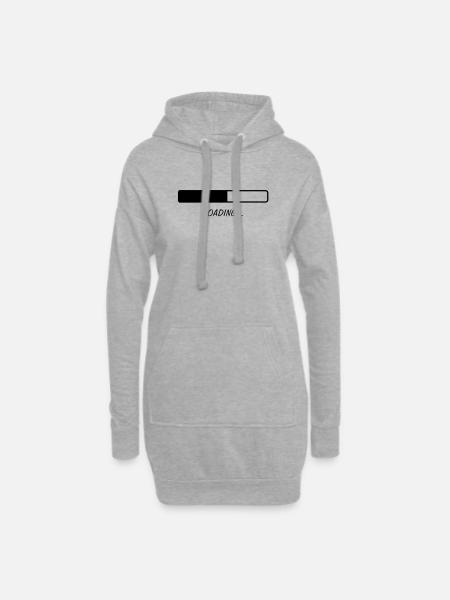 Loading... - Hoodie-Kleid - Grau meliert