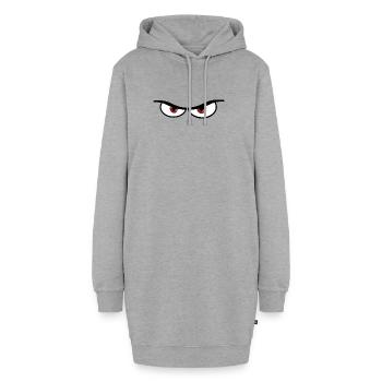 Mauvais yeux - idée cadeau - Sweat-shirt à capuche long Femme - gris chiné - Devant