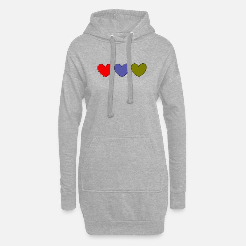 Muttertags Geschenk Mutter Muttertag Geschenkidee  - Hoodie-Kleid - Grau meliert