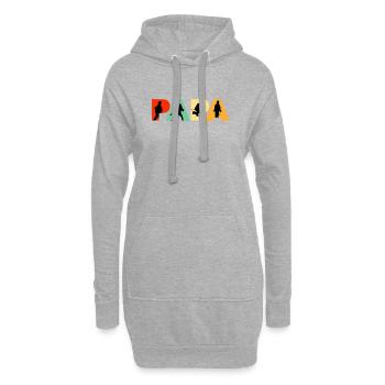 Papa Feuerwehrmann Retro Feuerwehrmann Held Papa - Hoodie-Kleid - Grau meliert - Vorne