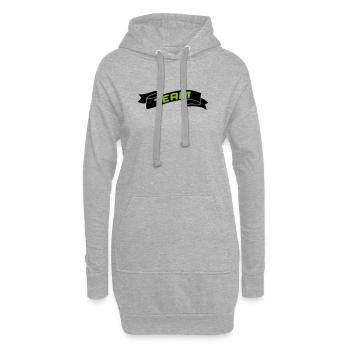 Équipe - Sweat-shirt à capuche long Femme - gris chiné - Devant