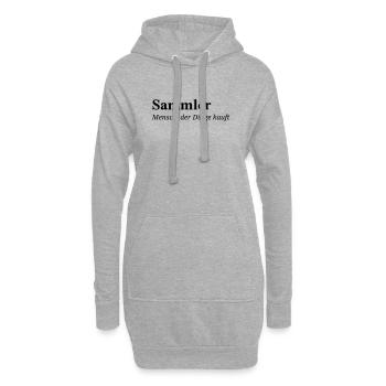 Sammler - Hoodie-Kleid - Grau meliert - Vorne