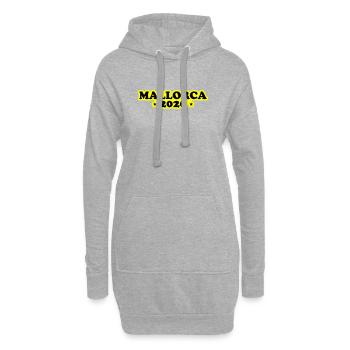 Majorque 2026 - Sweat-shirt à capuche long Femme - gris chiné - Devant