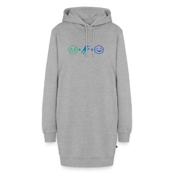 Pickleball Trainer Idee für Pickleball Athlet Fans - Hoodie-Kleid - Grau meliert - Vorne