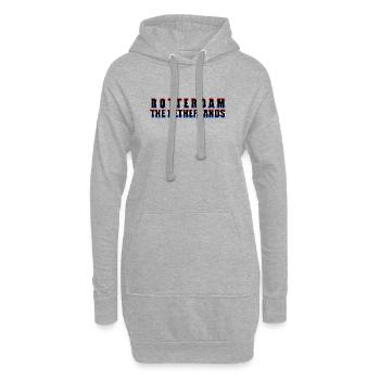 Rotterdam Europe - Pays-Bas - Sweat-shirt à capuche long Femme - gris chiné - Devant