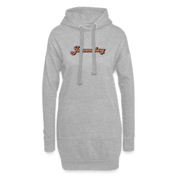 Johannesburg Retro Script - Hoodie-Kleid - Grau meliert - Vorne