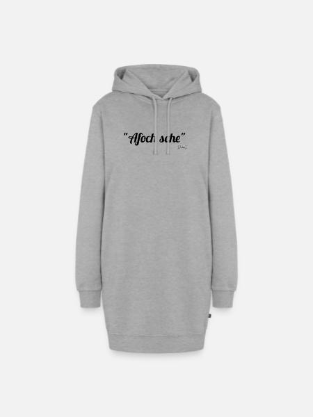 Afoch sche schwarz - Hoodie-Kleid - Grau meliert