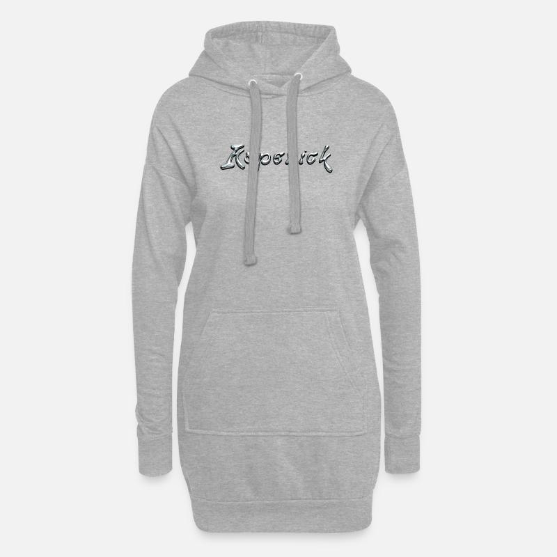 Köpenick Liquid Chrome Typography - Hoodie-Kleid - Grau meliert