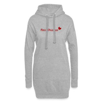 BONNE ANNEE. SAINT SYLVESTRE. NOUVELLE ANNÉE - Sweat-shirt à capuche long Femme - gris chiné - Devant