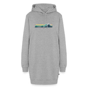 Sommet de la montagne Surmontez-le - Sweat-shirt à capuche long Femme - gris chiné - Devant