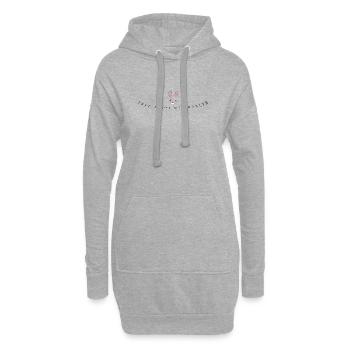 T-Shirt Lama pour Femme Ce n’est pas mon problème - Sweat-shirt à capuche long Femme - gris chiné - Devant