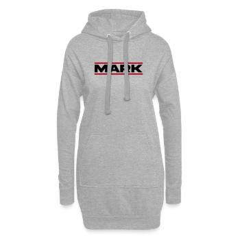 Mark Geschenk  - Hoodie-Kleid - Grau meliert - Vorne