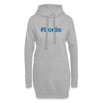 Boras Sverige Suède Schweden - Sweat-shirt à capuche long Femme - gris chiné - Devant