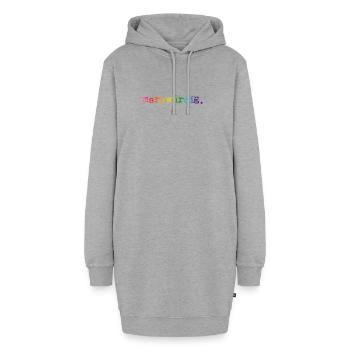 merkwürdig. regenbogen - Hoodie-Kleid - Grau meliert - Vorne