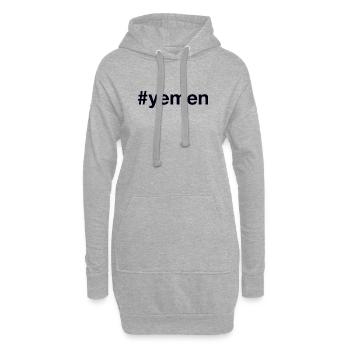 YEMEN Hashtag - Hoodie-Kleid - Grau meliert - Vorne