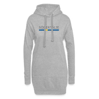 Drapeau de la Suède - Södertälje - Sverige - Schweden - Sweat-shirt à capuche long Femme - gris chiné - Devant