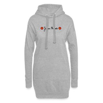 RETRAITE. BONNE RETRAITE. JOYEUSE RETRAITE - Sweat-shirt à capuche long Femme - gris chiné - Devant