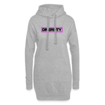 Typo Diversity Kontur 2C - Hoodie-Kleid - Grau meliert - Vorne