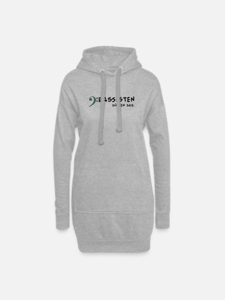 Bassists are allowed to - Hoodie Dress - heather grey