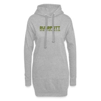 Ruhrpott - Dat hat wat mittn Herz zu tun - Zeche - Hoodie-Kleid - Grau meliert - Vorne