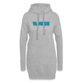 Ich mach dich Krankenhaus - Hoodie-Kleid - Grau meliert - Vorne