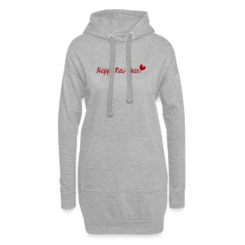 ALLES GUTE ZUM NEUEN JAHR. SILVESTER. NEUJAHR - Hoodie-Kleid - Grau meliert - Vorne