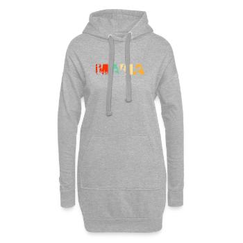Jardinier Mama Retro Sunset Horticulture Art - Sweat-shirt à capuche long Femme - gris chiné - Devant