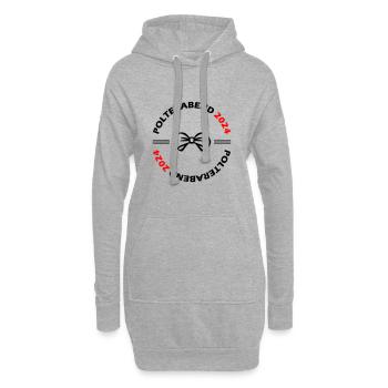 Polterabend 2024 - Hoodie-Kleid - Grau meliert - Vorne