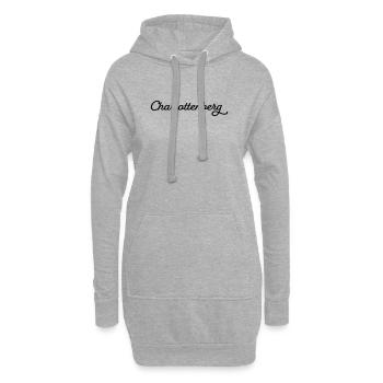 Charlottenberg noir - Sweat-shirt à capuche long Femme - gris chiné - Devant