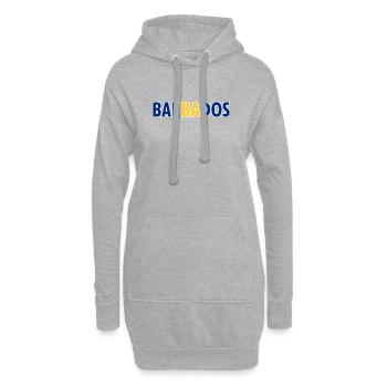 Barbados Lettering - Karibik - Insel - Hoodie-Kleid - Grau meliert - Vorne