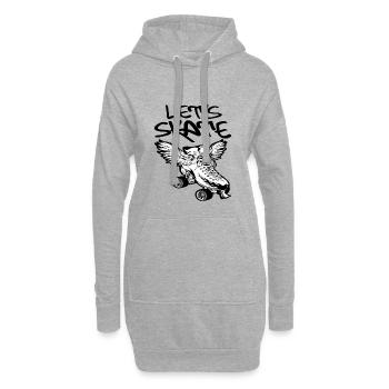 letsskate3 - Hoodie-Kleid - Grau meliert - Vorne