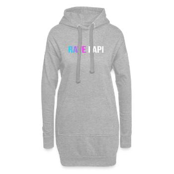Techno House Electro Festival Hardstyle Rave Dad - Hoodie-Kleid - Grau meliert - Vorne
