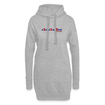 Eins Eins Zwei – Wir Sind Dabei - Feuerwehr - Hoodie-Kleid - Grau meliert - Vorne