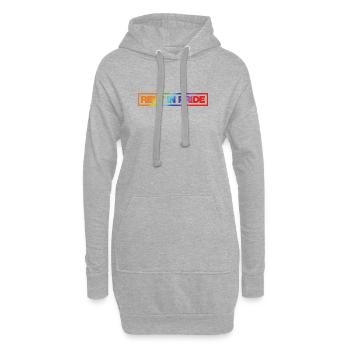 REPOSE DANS LA FIERTÉ (R.I.P.) Arc-en-ciel - Sweat-shirt à capuche long Femme - gris chiné - Devant