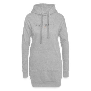 T-shirt de fan de Karlsruhe – Pour de vrais fans - Sweat-shirt à capuche long Femme - gris chiné - Devant