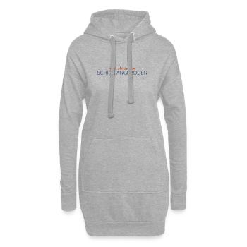 Aus Versehen schick angezogen – Statement - Hoodie-Kleid - Grau meliert - Vorne