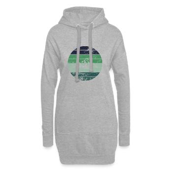 Berg - Sweat-shirt à capuche long Femme - gris chiné - Devant